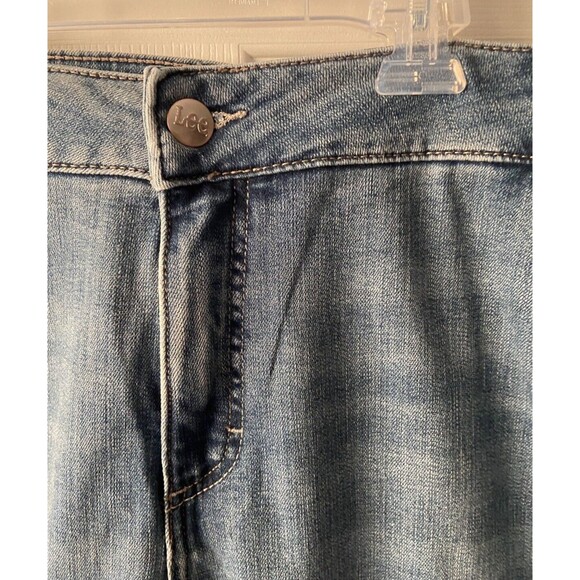 Lee Jeans Womens 24WP Petite Blue Midrise Reg Fit Straight Medium Wash Denim NWT - Picture 4 of 6